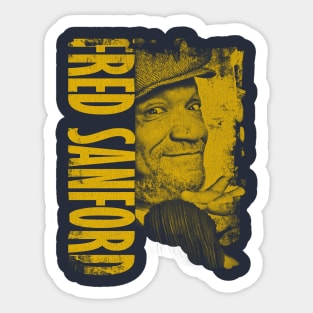 Fred Sanford Yellow Vintage Sticker